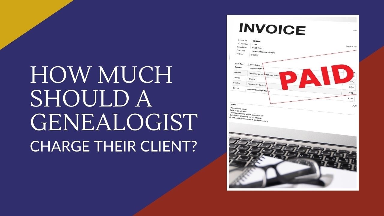 How much should a genealogist charge their client? - JG0242