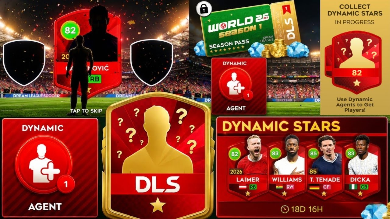 DLS 26 FREE DYNAMIC AGENT REWARD! 🔥 | SEASON REWARDS IN DREAM LEAGUE SOCCER 2026