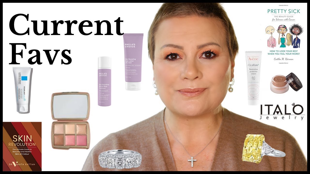 Current Favs |  Books, Jewelry, Skincare, Makeup | Mature Over 50 Beauty