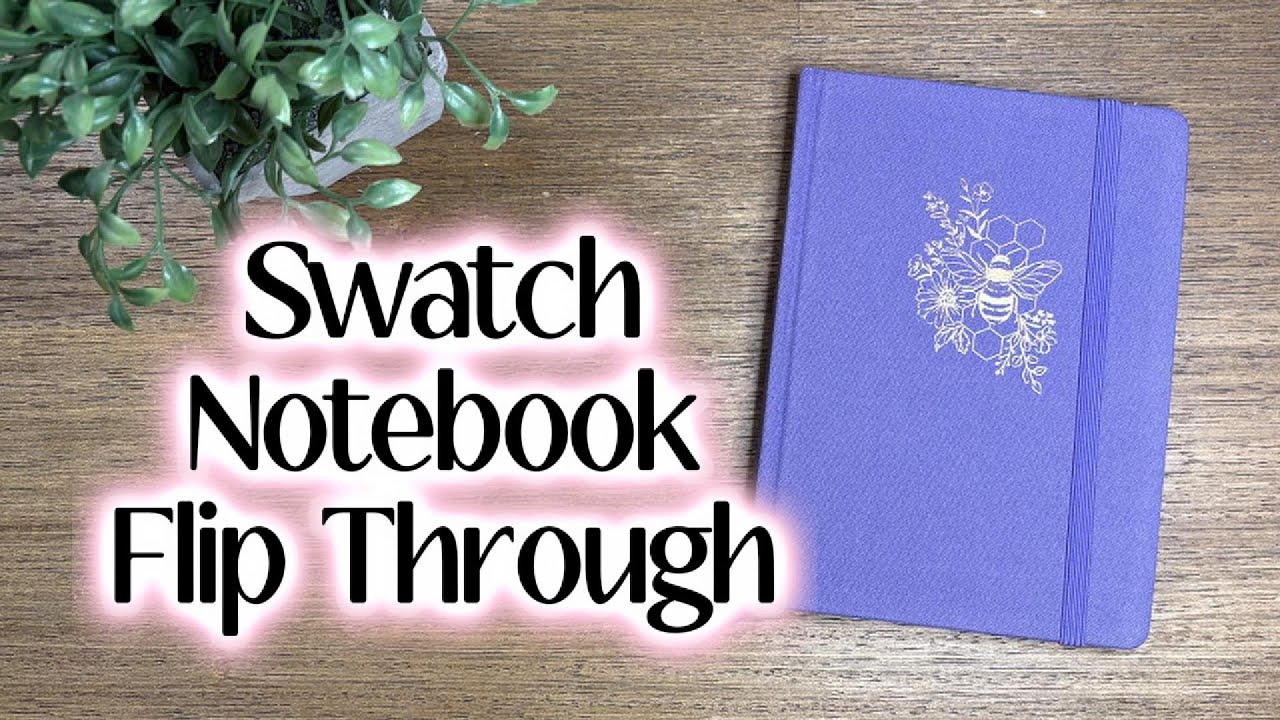 Полный блокнот Swatch Notebook: маркеры, васи, чернила и штампы