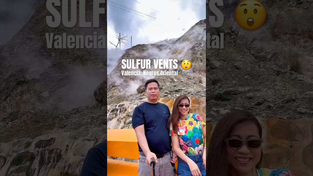 Sulfur Vents in Valencia, Negros Oriental is a unique spot where steam rises from the ground #shorts