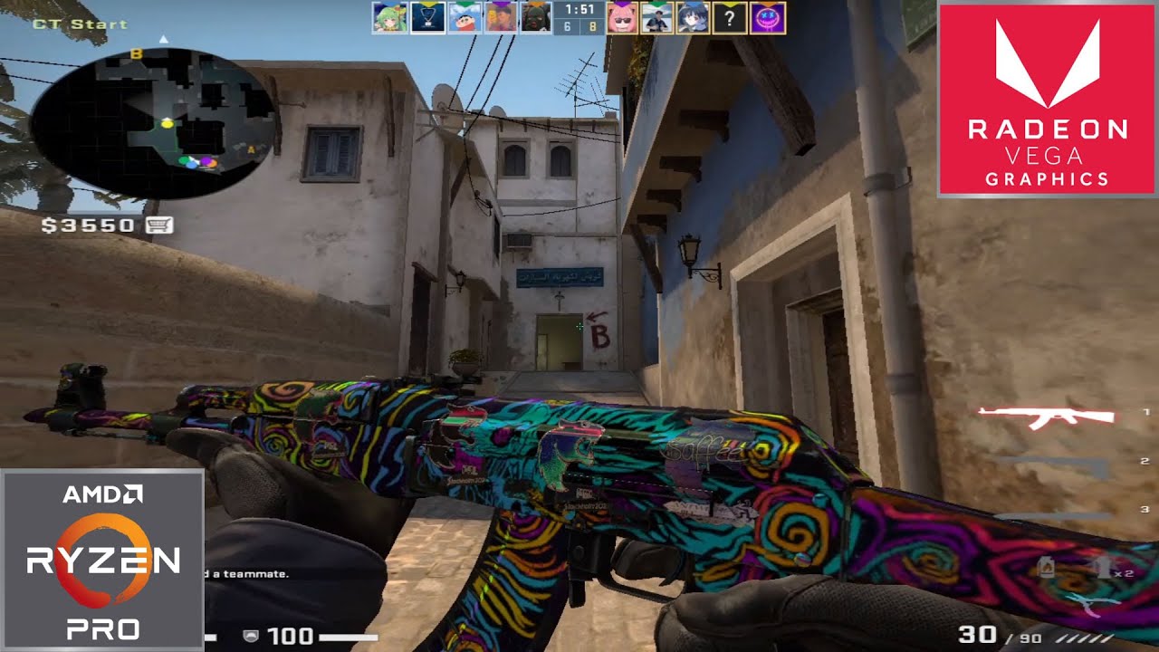 CS:GO : Ryzen5 PRO 4650G + Radeon Graphics 7 | LOW SETTING