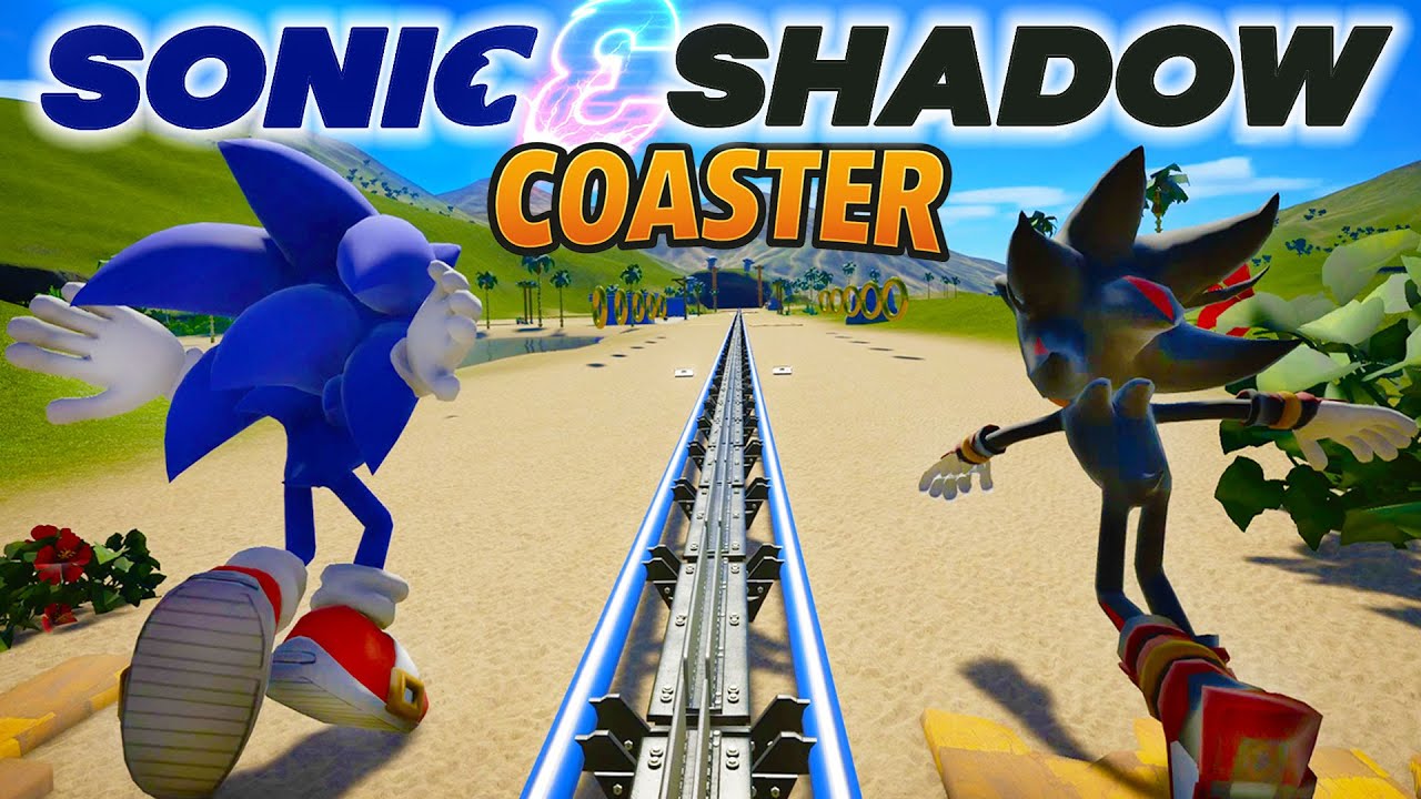SONIC VS SHADOW! Американские горки (от первого лица, вид спереди)