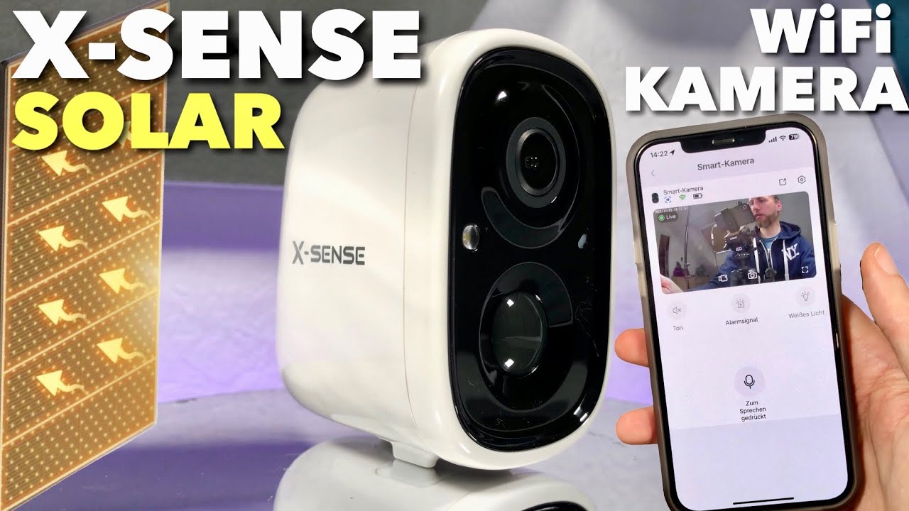 X-Sense In & Outdoor Überwachungskamera mit Solar Modul   Unboxing, Setupo, Ersteindruck SSC0A