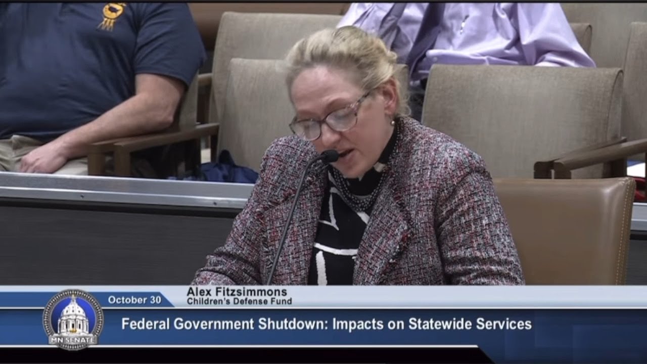 CDF-Minnesota Testimony on Government Shutdown