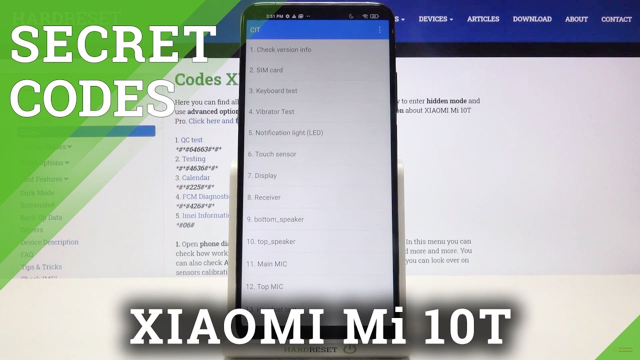 How to Use Secret Codes on XIAOMI Mi 10T Pro – Hidden Modes