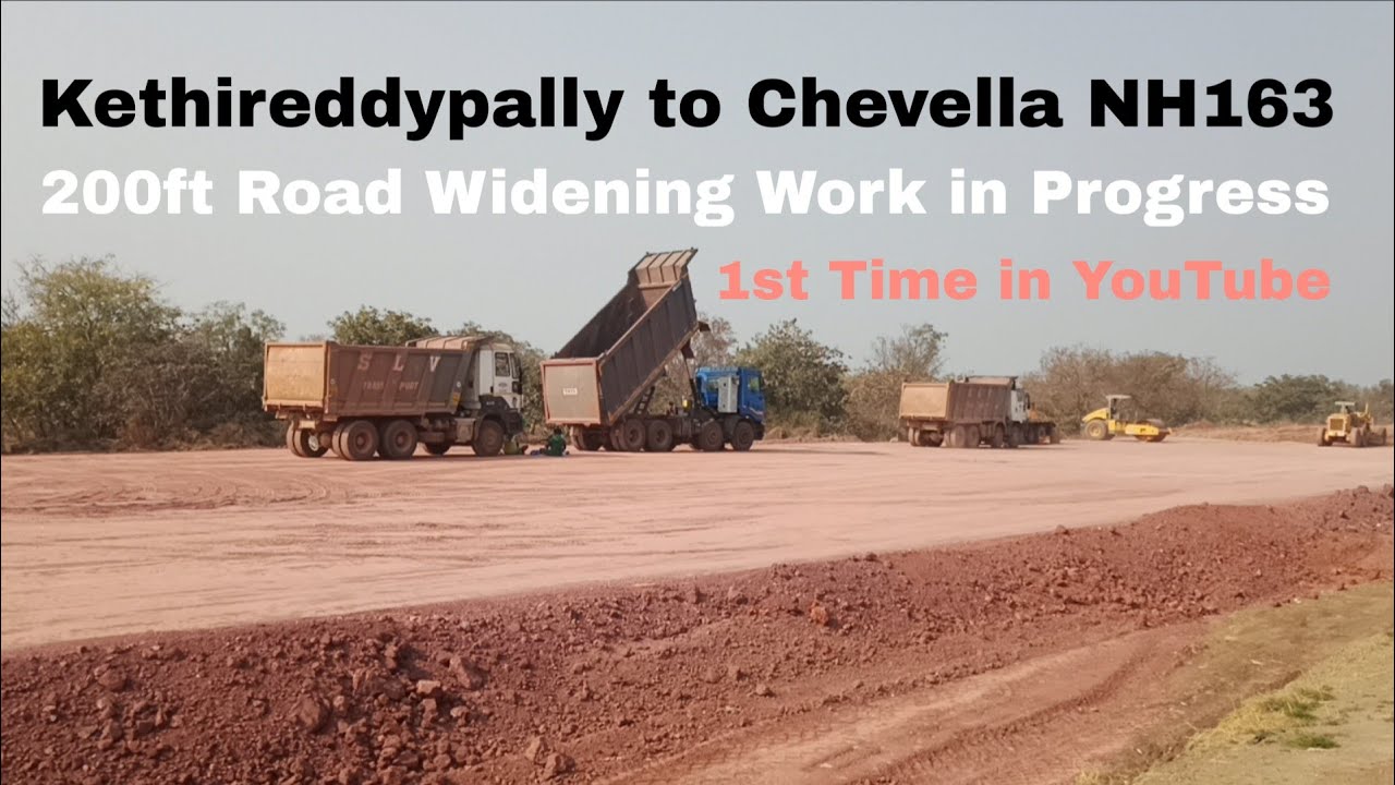 Kethireddypally to Chevella 200ft Road Widening Work ll NH163 ll Jan 2026 Progress 