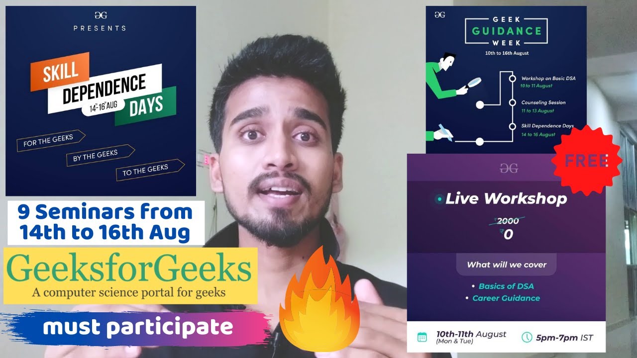 &ldquo;Geek Guidance Week&rdquo; by GeeksForGeeks | Free Data Structure (DSA) Workshop & One to One Counselling