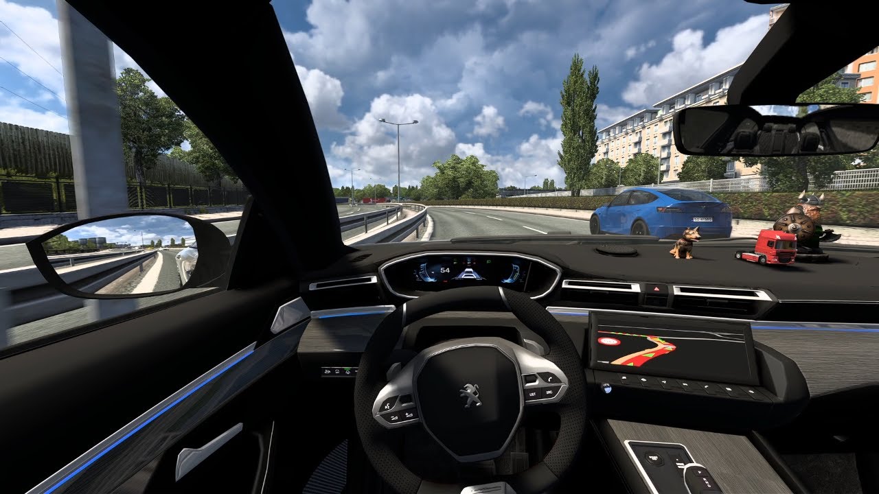 Peugeot 508 GT 2022- Euro Truck Simulator 2 [Steering Wheel Gameplay]