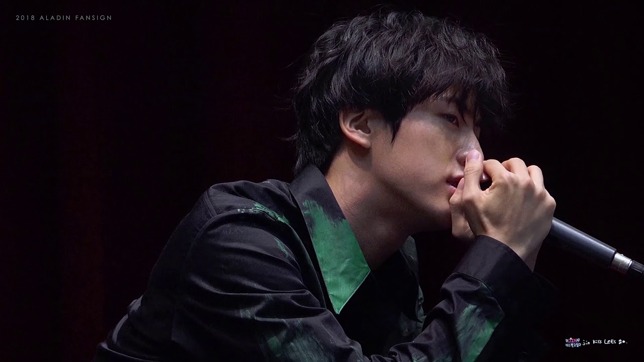 [4K]180527 Aladin fansign Jin - PART 2 Talking & Handsome Moments