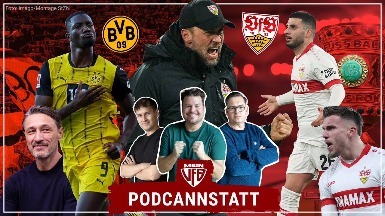 Mit breiter Brust gegen die Borussia? 🤔 #PodCannstatt 332 zum VfB nach Liga, Pokal & vor Dortmund