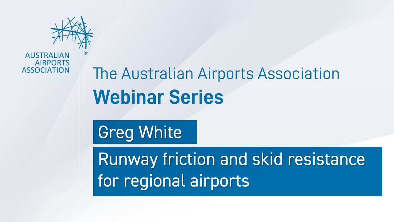 AAA Webinar Series - Texture, Friction and Skid Resistance