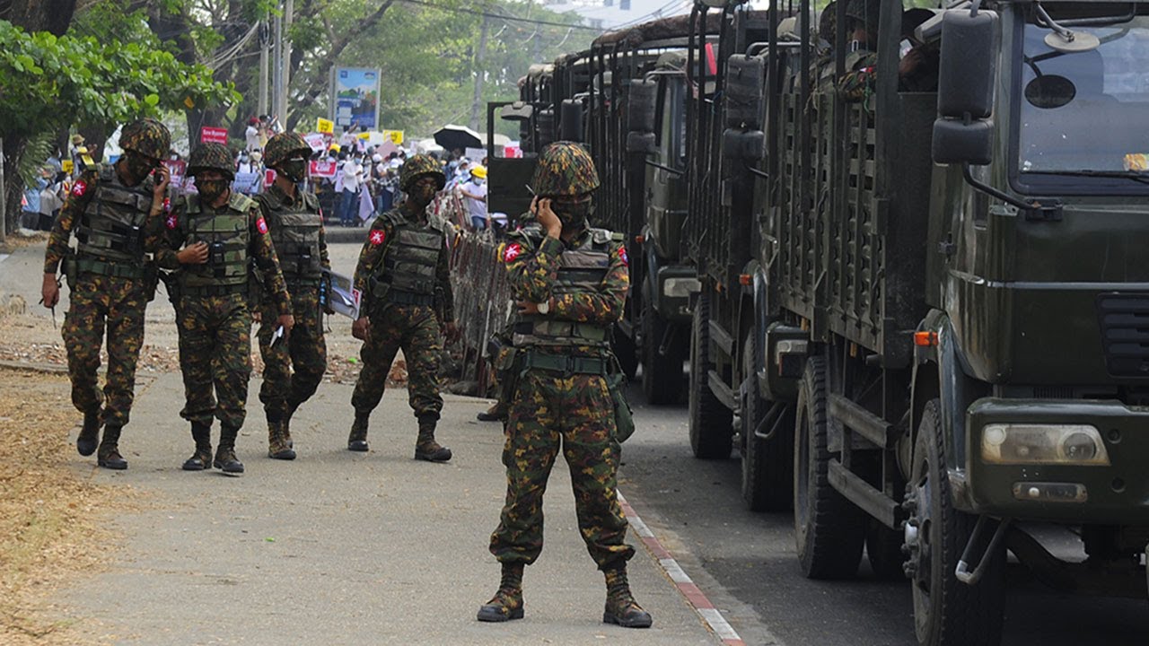 Myanmar: Armoured vehicles seen in Yangon as Aung San Suu Kyi's detention extended