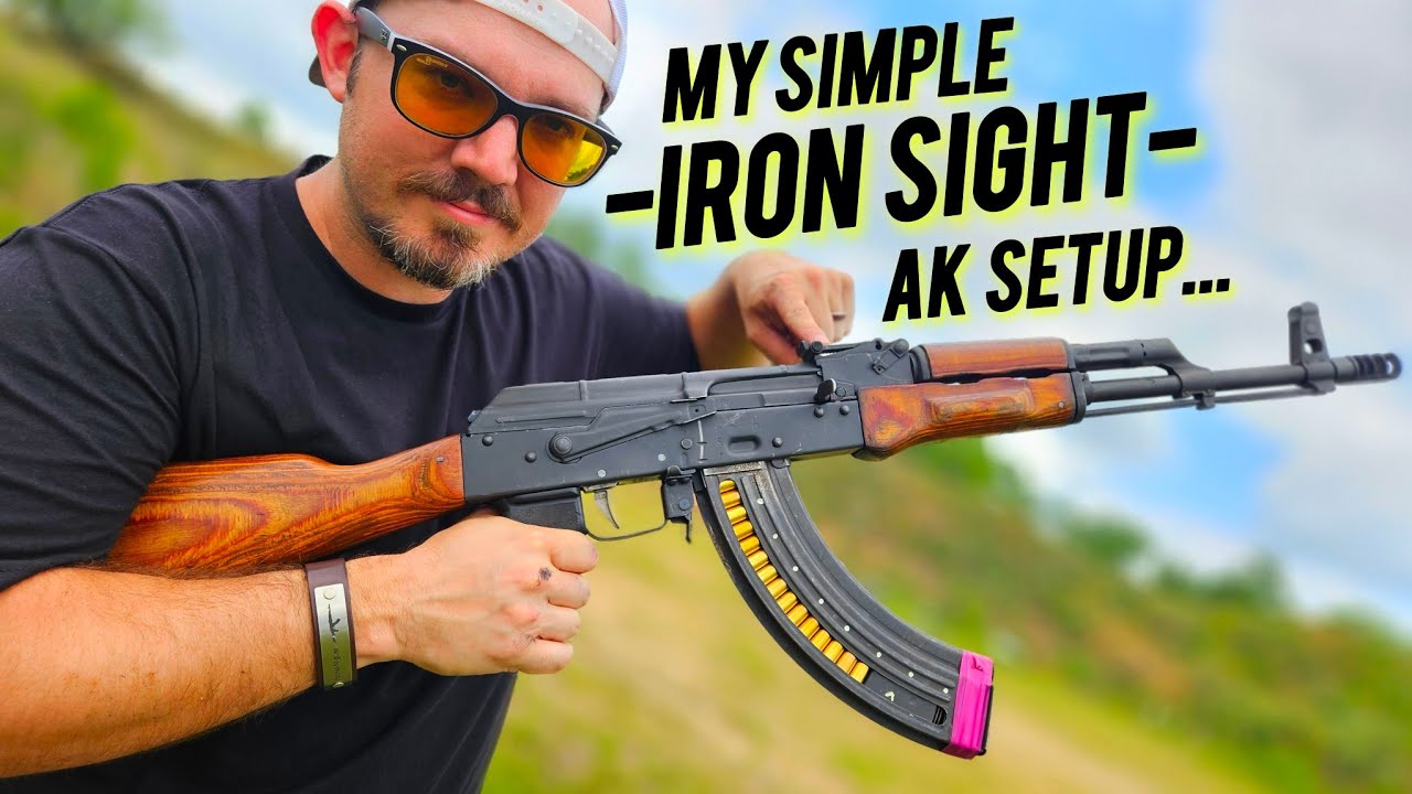Simple AK47 Iron sight set up that works! (7.62x39)