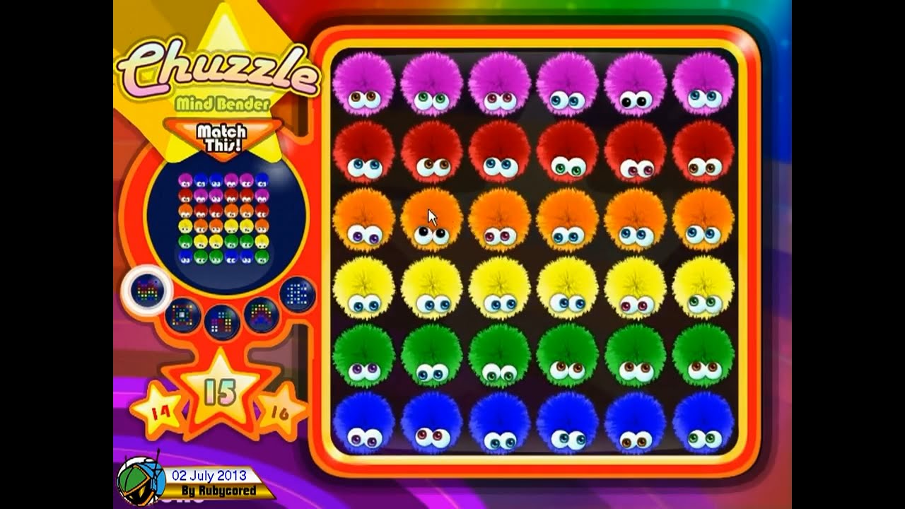 Chuzzle (2005, PC) - Mind Bender 3 of 5: Levels 11~15 [720p60]