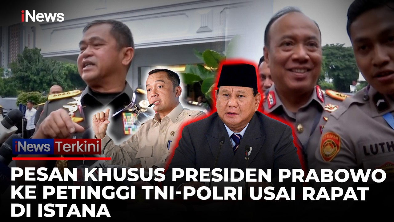 Mensesneg Prasetyo Beber Pesan Presiden Prabowo saat Rapat dengan Petinggi TNI-Polri di Istana