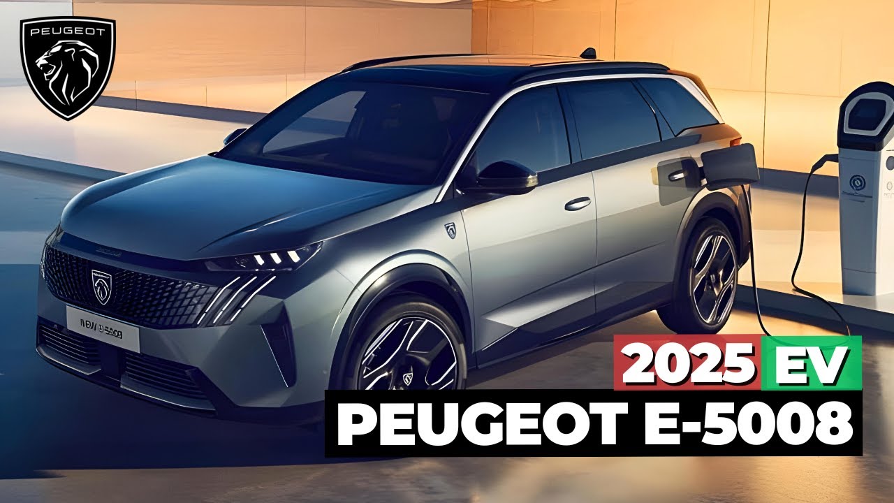 Объявлены обзор и цена Peugeot E-5008 2025 года! 7-местный электрический внедорожник