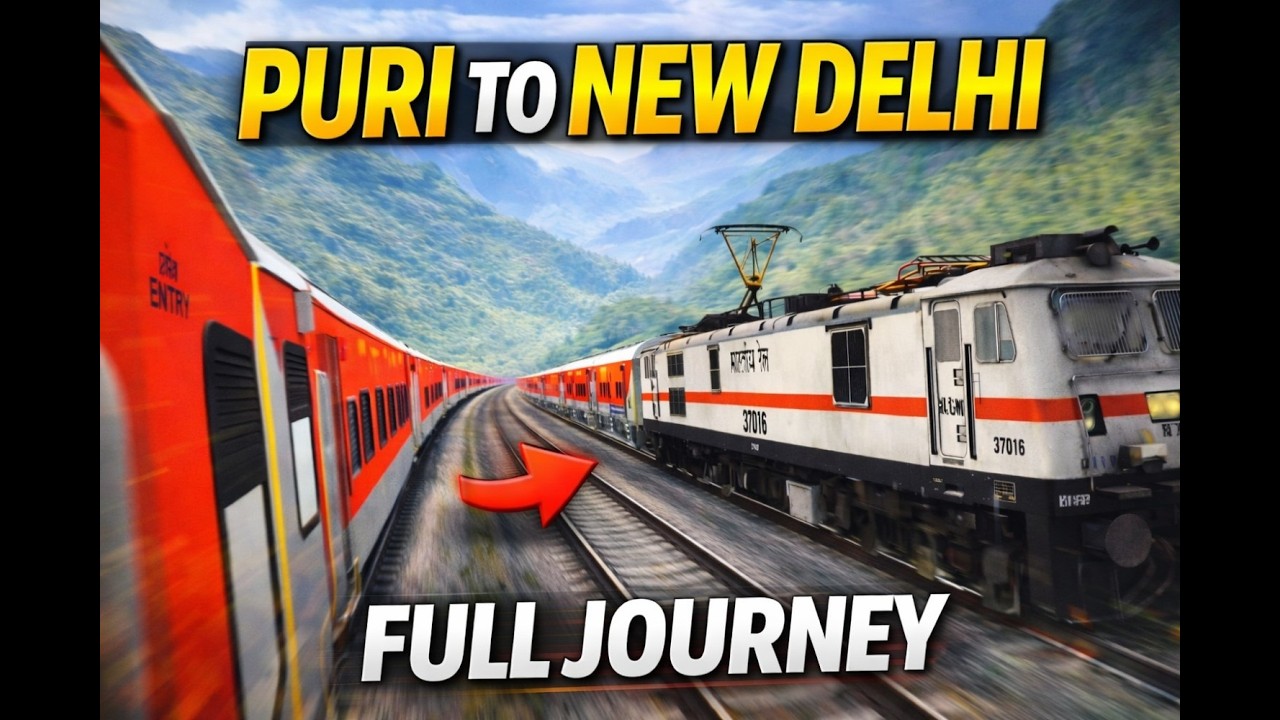 PURUSHOTTAM EXPRESS | Puri to New Delhi FULL Journey 😱🔥#desipatnaplays