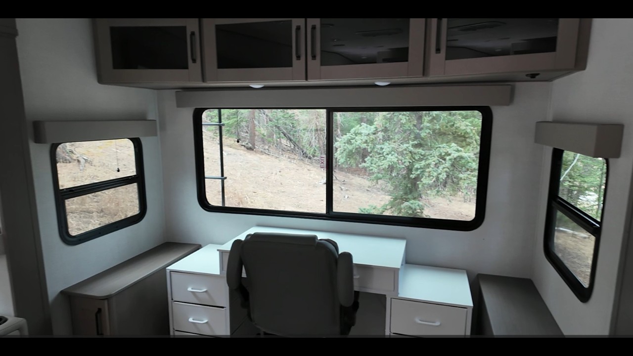 5th Wheel Camper Office Desks & Chair Conversion + We Answer Subscriber Questions