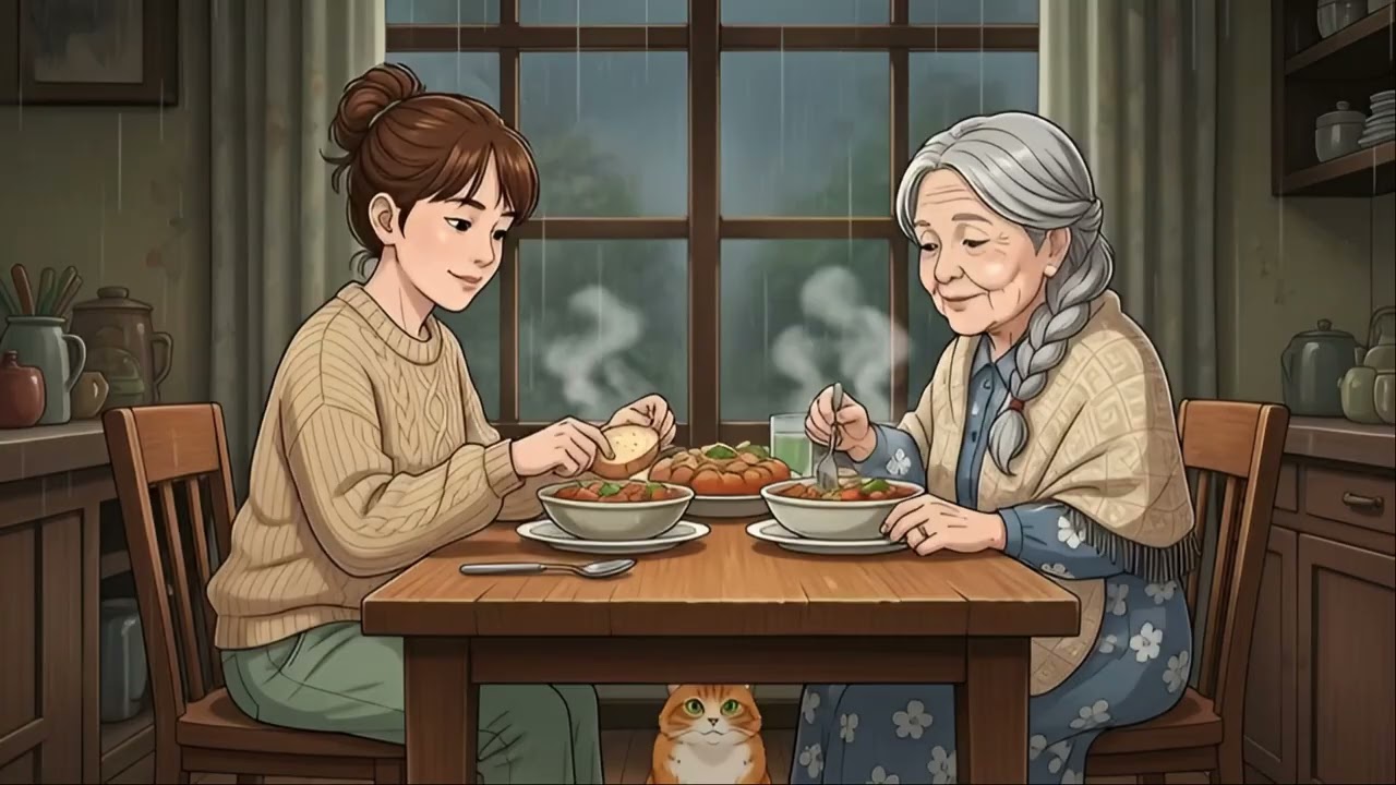 Peaceful Rainy Day in a Cozy Cottage 🌧️ Ghibli-Style Slow Living [ASMR]
