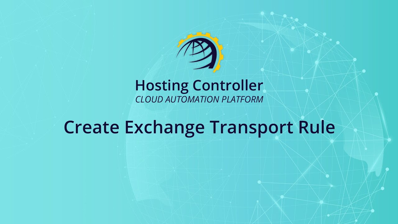 Create Exchange Transport Rule
