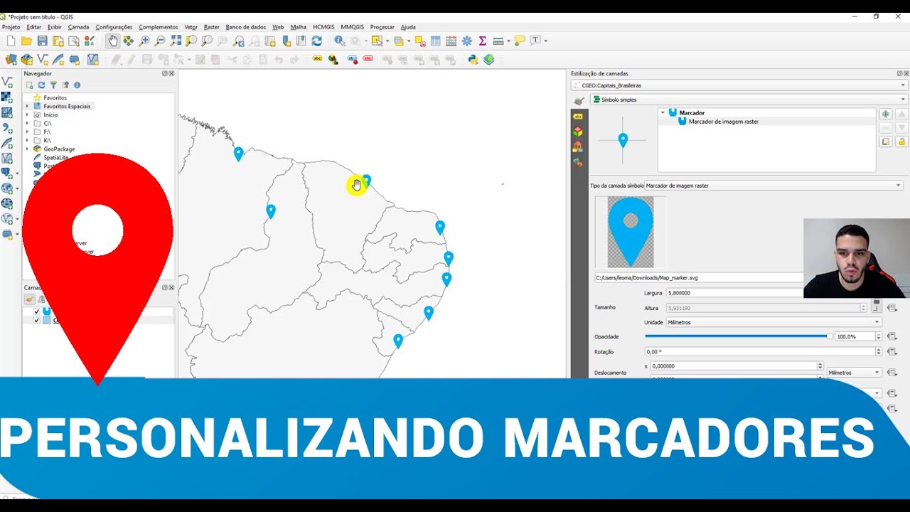 Marcadores Personalizados no QGIS (Simbologia)