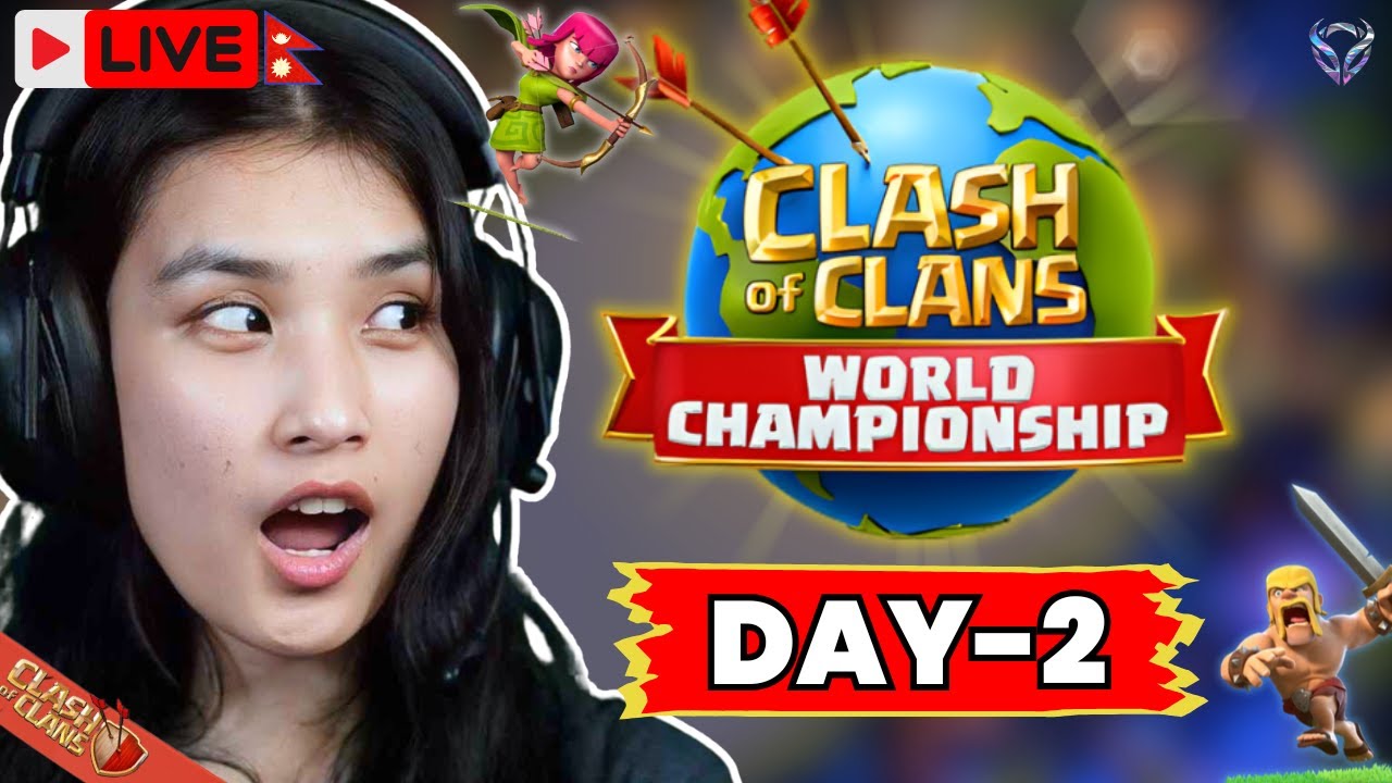 Clash of Clans LIVE | World Championship Finals | Day-2 | Watch Party With AlyyOn