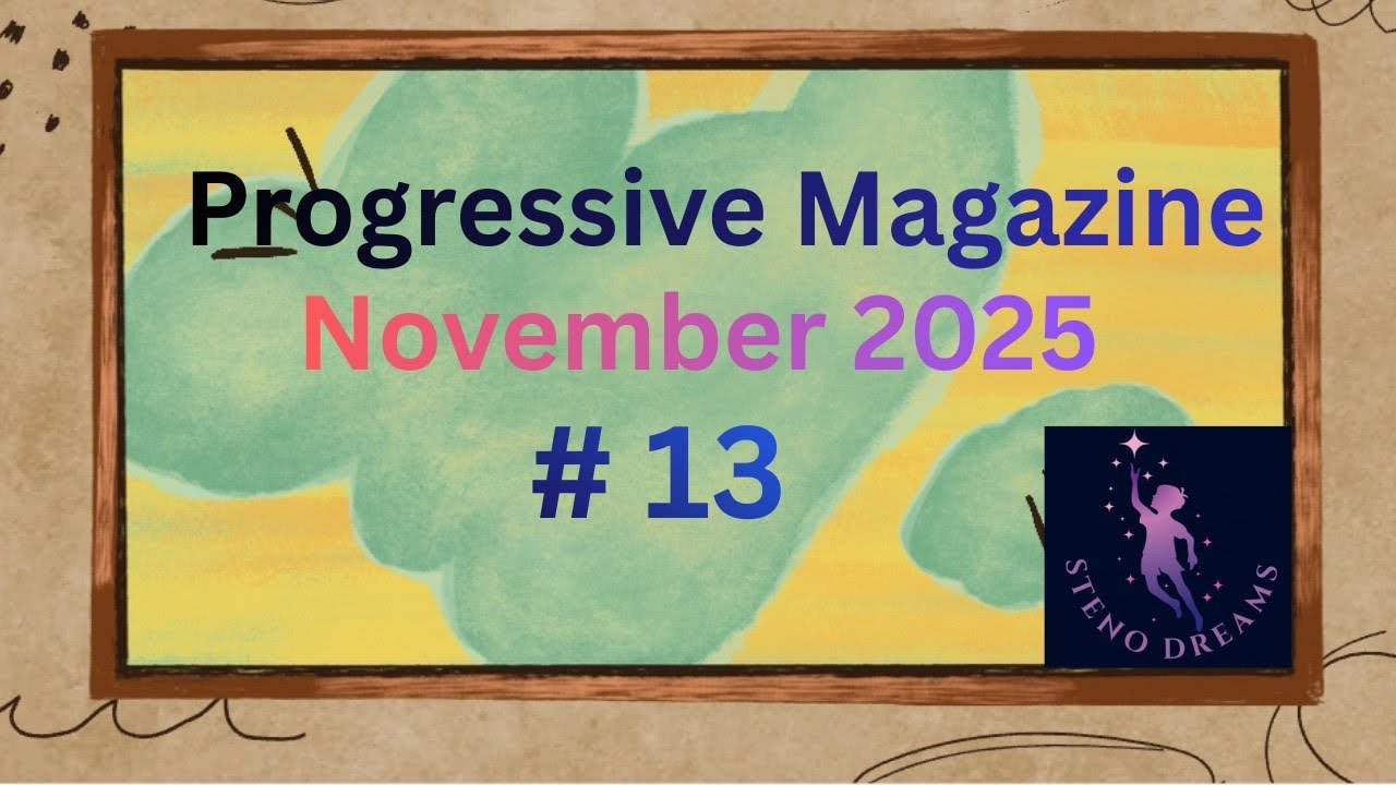 Ноябрь 2025 г. Упражнение 13 по прогрессивной стенографии @StenoDreams