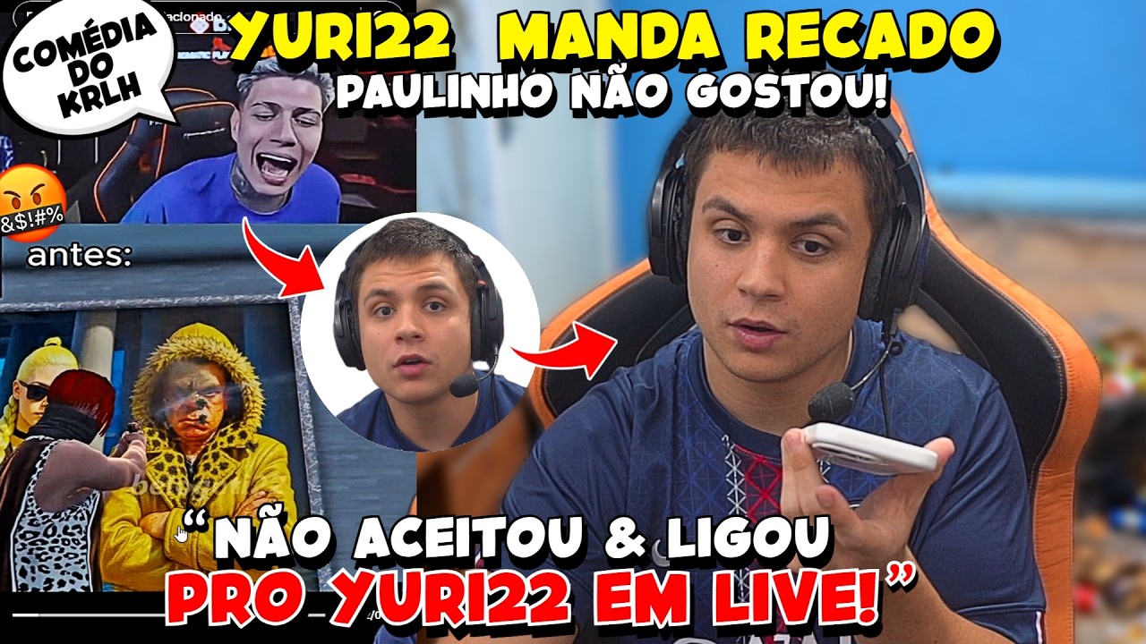 PAULINHO REAGE e MANDA RECADO pro YURI22😱🔥QUERIDÃO no NOVO QUADRO de PAULINHO LOKO?