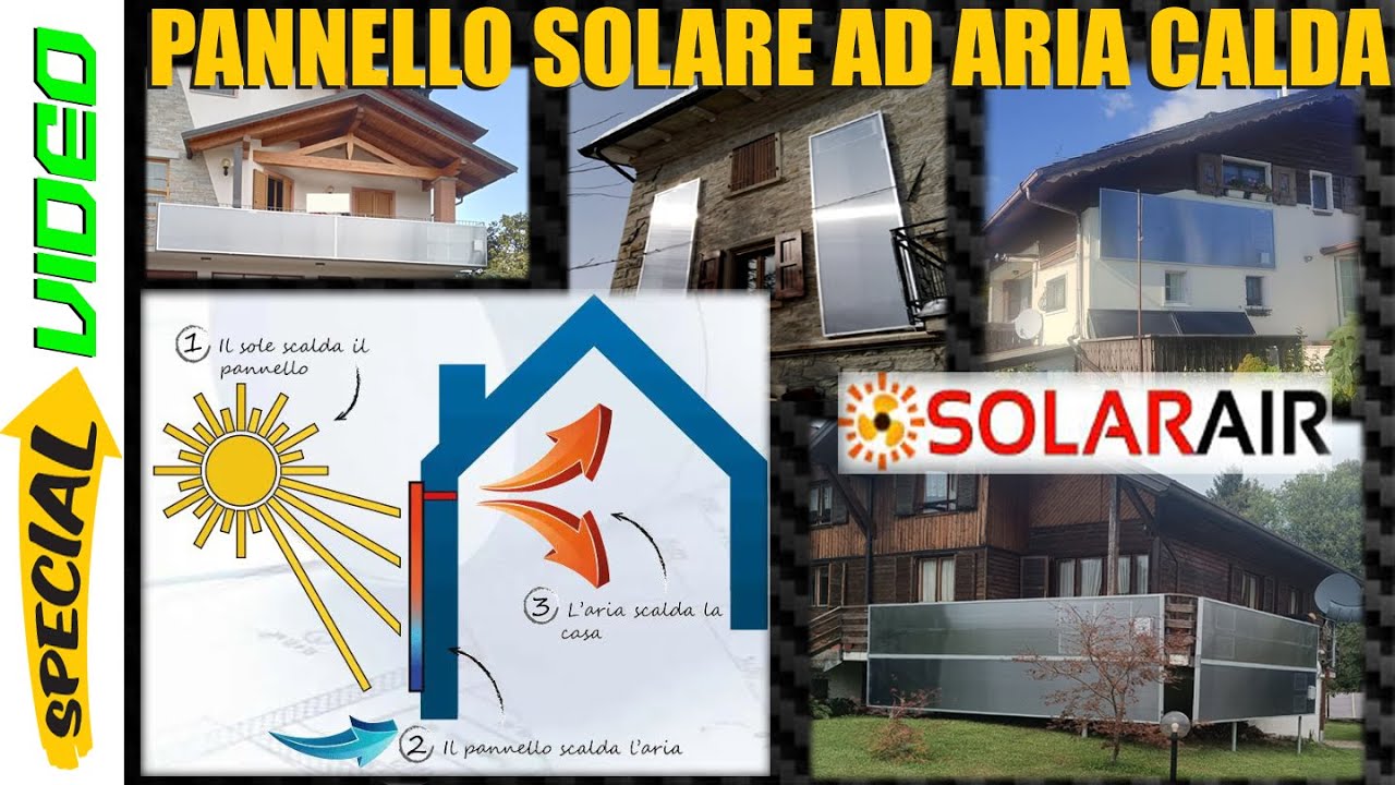 Scalda la casa con il sole ! SOLARAIR Pannello Solare Ad Aria Calda