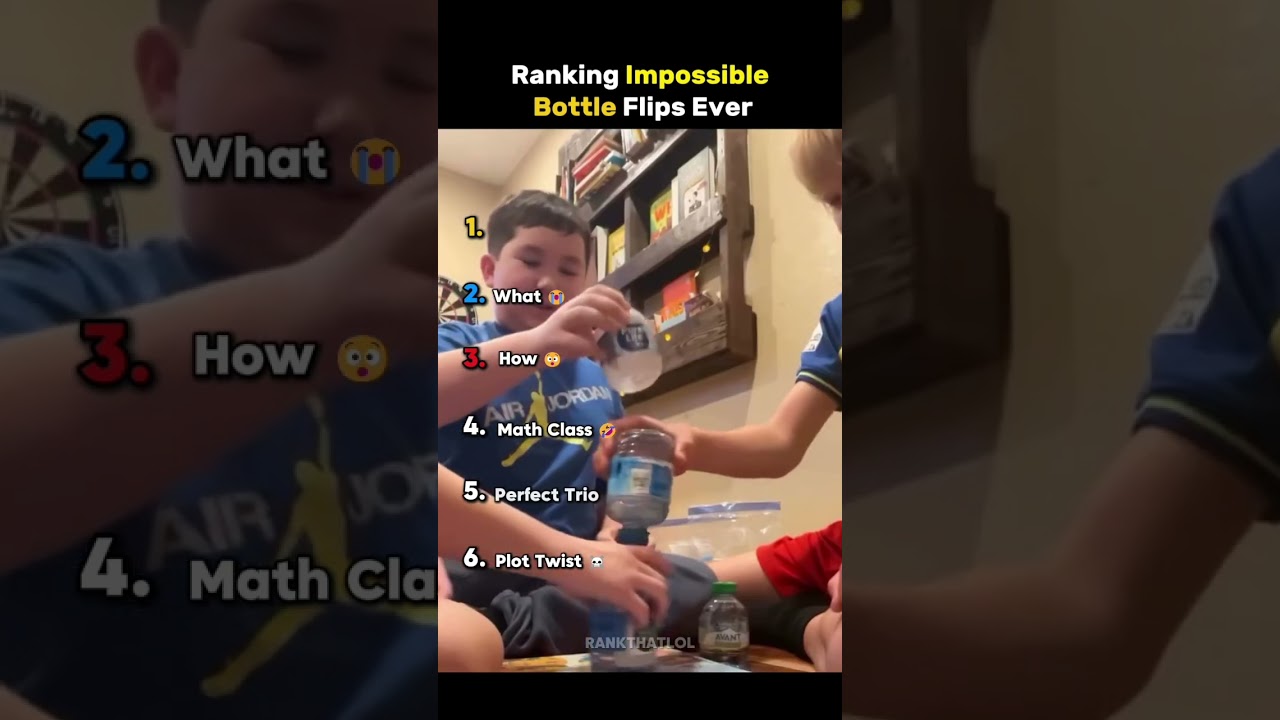 Ranking Impossible Bottle Flips Ever