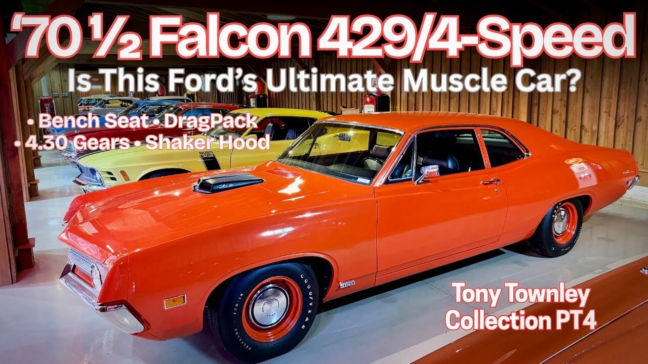 Лучший ли это маслкар от Ford? 1970 1/2 429 SCJ Falcon! 4-ступенчатая коробка передач, 4.30 перед...