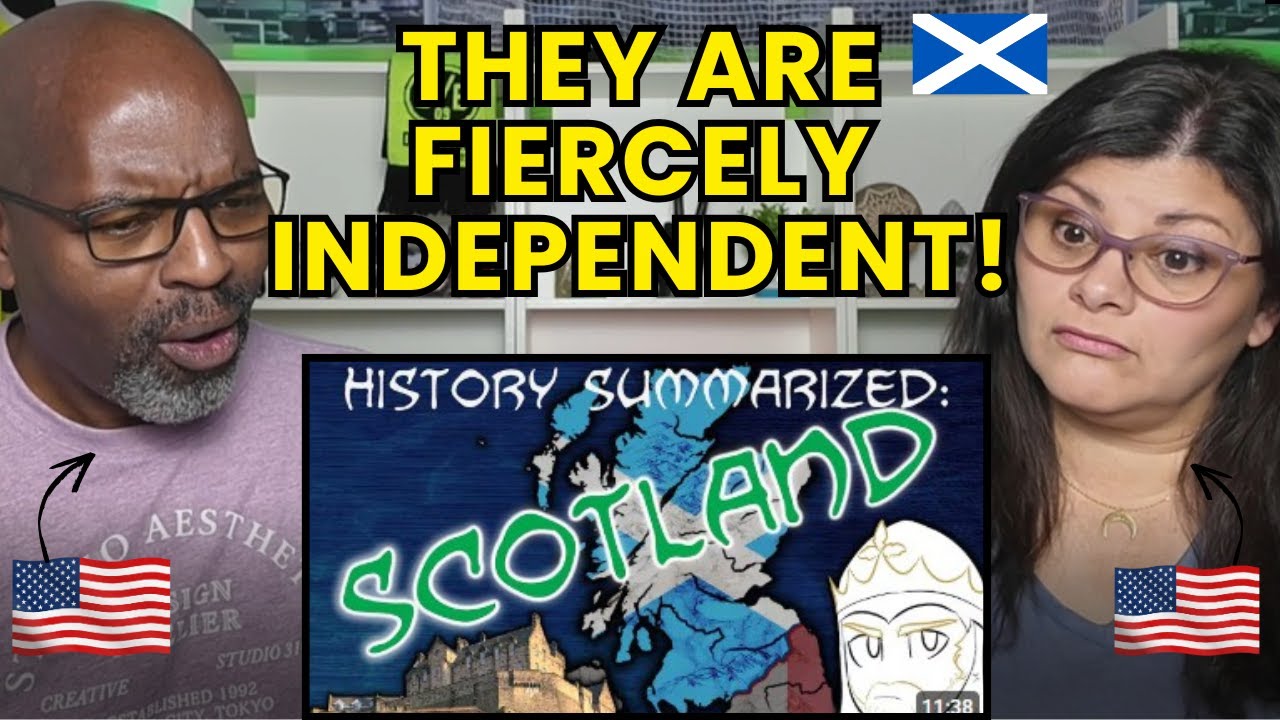Americans React to The History of SCOTLAND Summarized