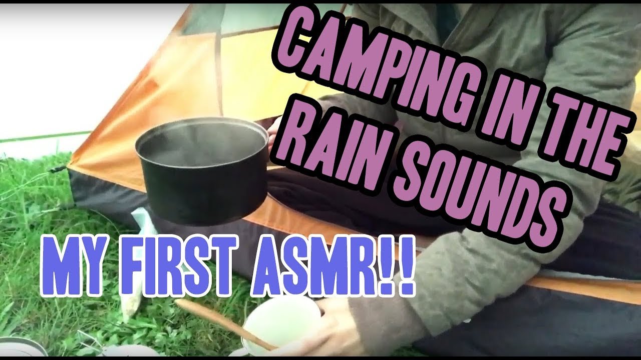 Real Rain Sounds Camping Inside A Tent [ASMR]