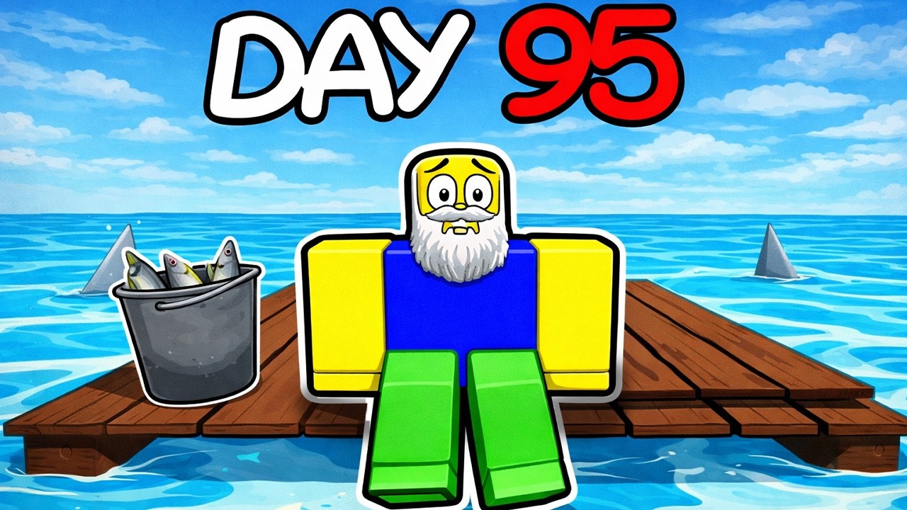 Я выжил 101 день на плоту в Roblox...