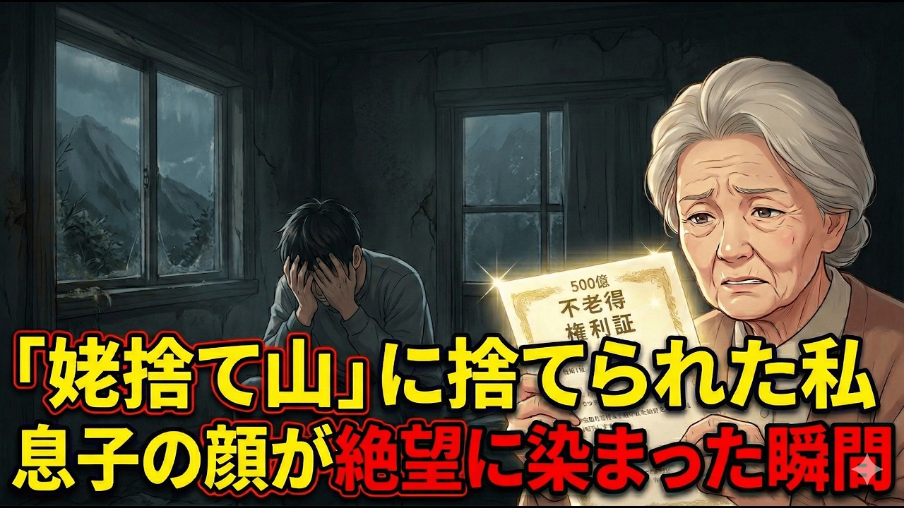 【朗読】「老人ホームより空気がいいだろ？」山奥の廃屋に私を捨てた息子。30年隠し通した「500億円の権利証」を突きつけた結果…