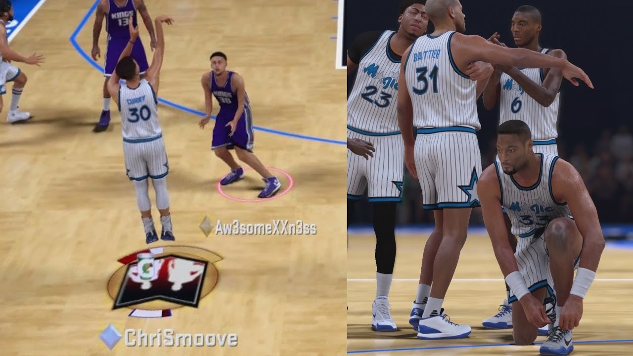 NBA 2K17 PS4 My Team - Curry Dunks on Diamond Shaq!