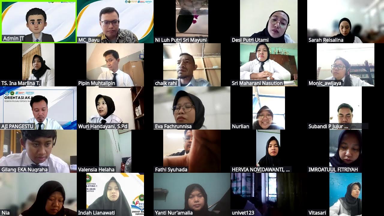 Orientasi Peserta PPG Guru Tertentu Tahap 1