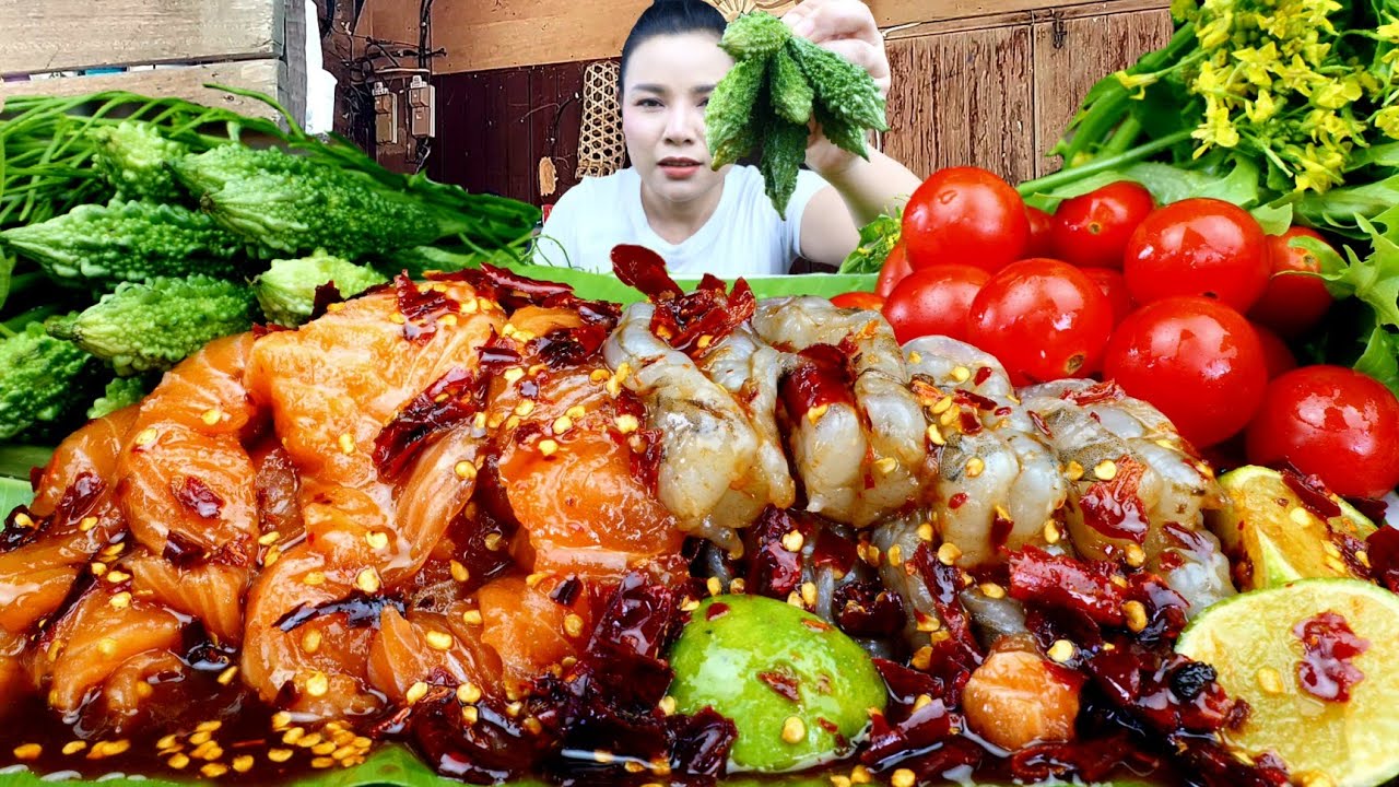 ตำกุ้งสดเเซลมอน เผ็ดๆนัวร์น้ำปลาร้าเเกล้มมะระเน้นๆเเซ่บถึงใจ|ส้มซ่าพาเเซ่บ 10 พฤศจิกายน ค.ศ. 2025