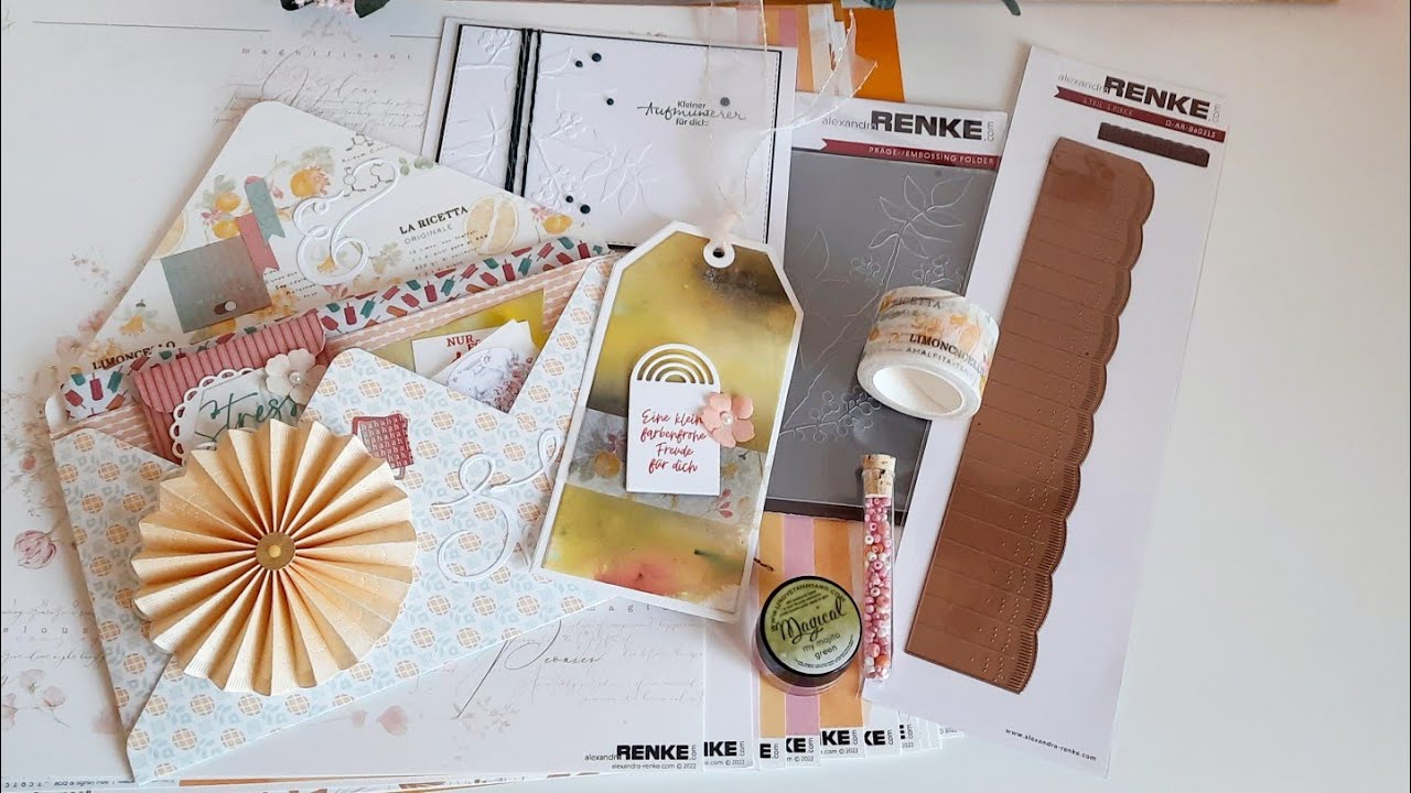 Meine Kreativbox von Alexandra Renke, Juni '22, schnelle Karte basteln, Loaded Envelope
