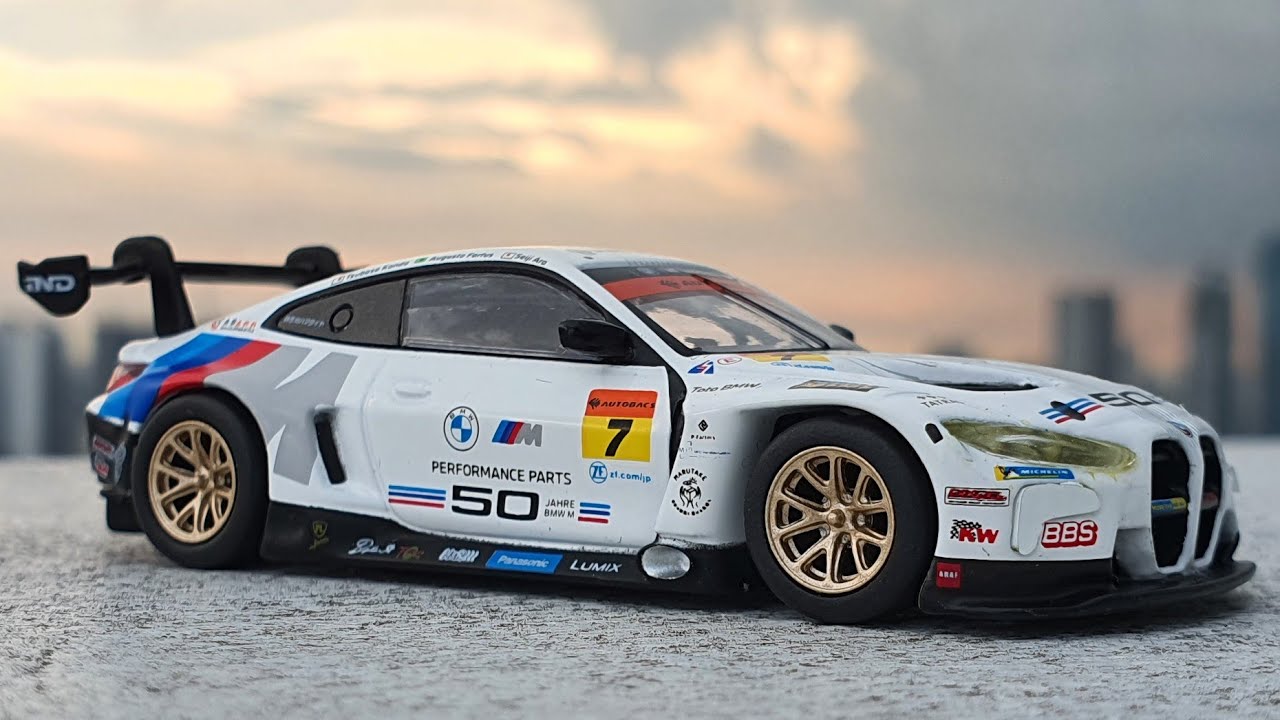 MINI GT BMW M4 GT3 #7 BMW Team Studie x CSL 2022 Super GT Series / No. 484 Unboxing