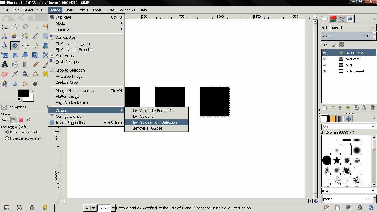 How to add guides to layer boundaries in GIMP 2.8 - Subscribers Q&A 5
