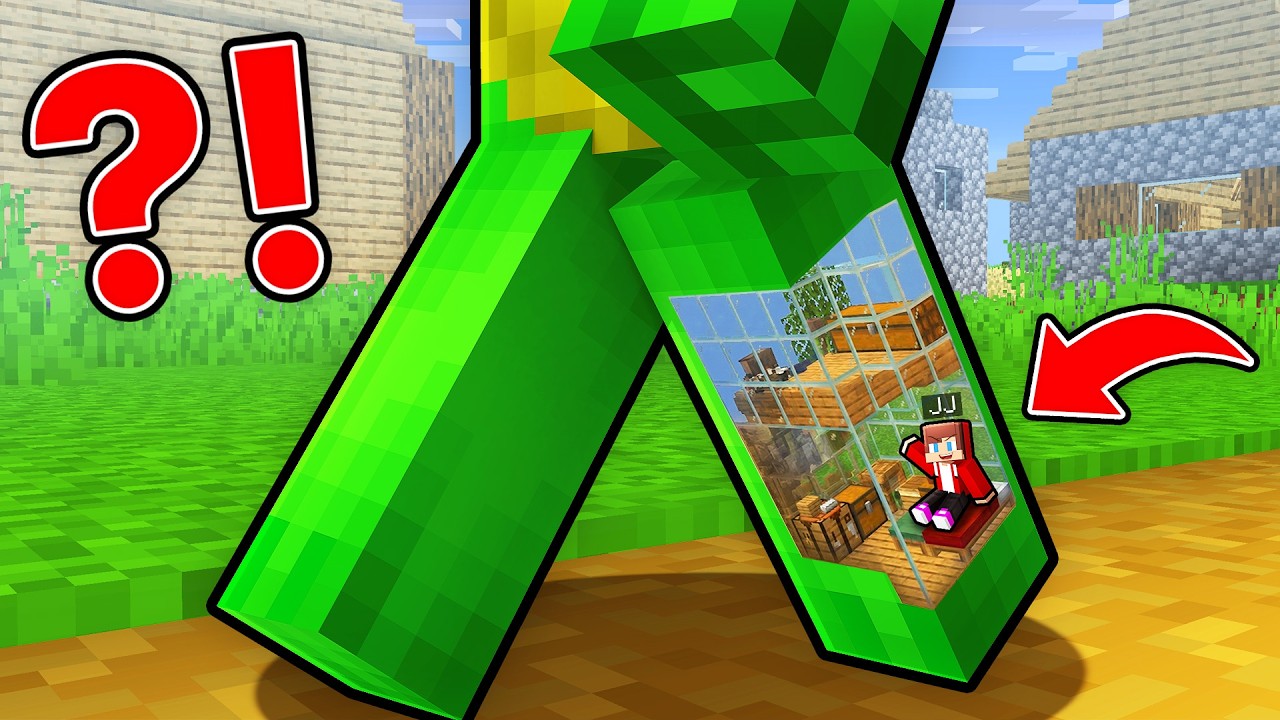 JJ Built a Flat inside Mikey’s Leg in Minecraft (Maizen)