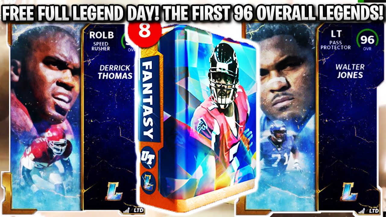 FREE FULL LEGEND PACK DAY! THE FIRST 96 OVERALL LEGENDS DERRICK THOMAS AND WALTER JONES! | MADDEN 22