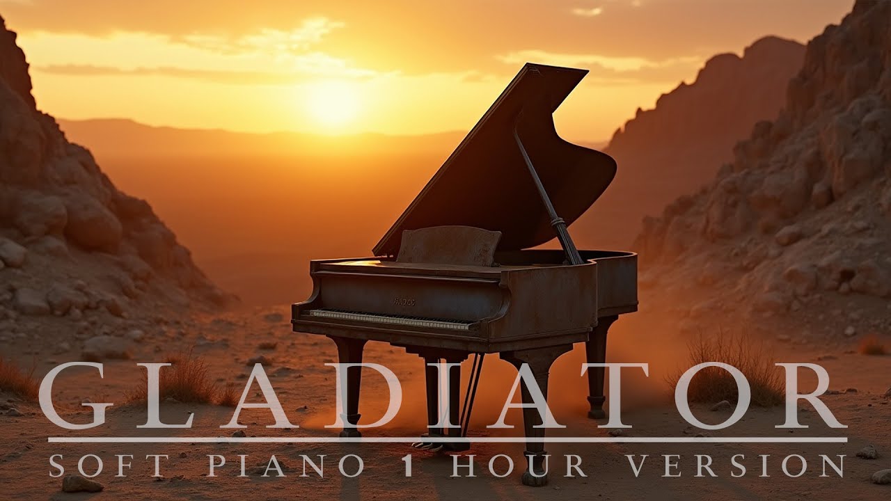 GLADIATOR | 1 Hour Soft Piano Music