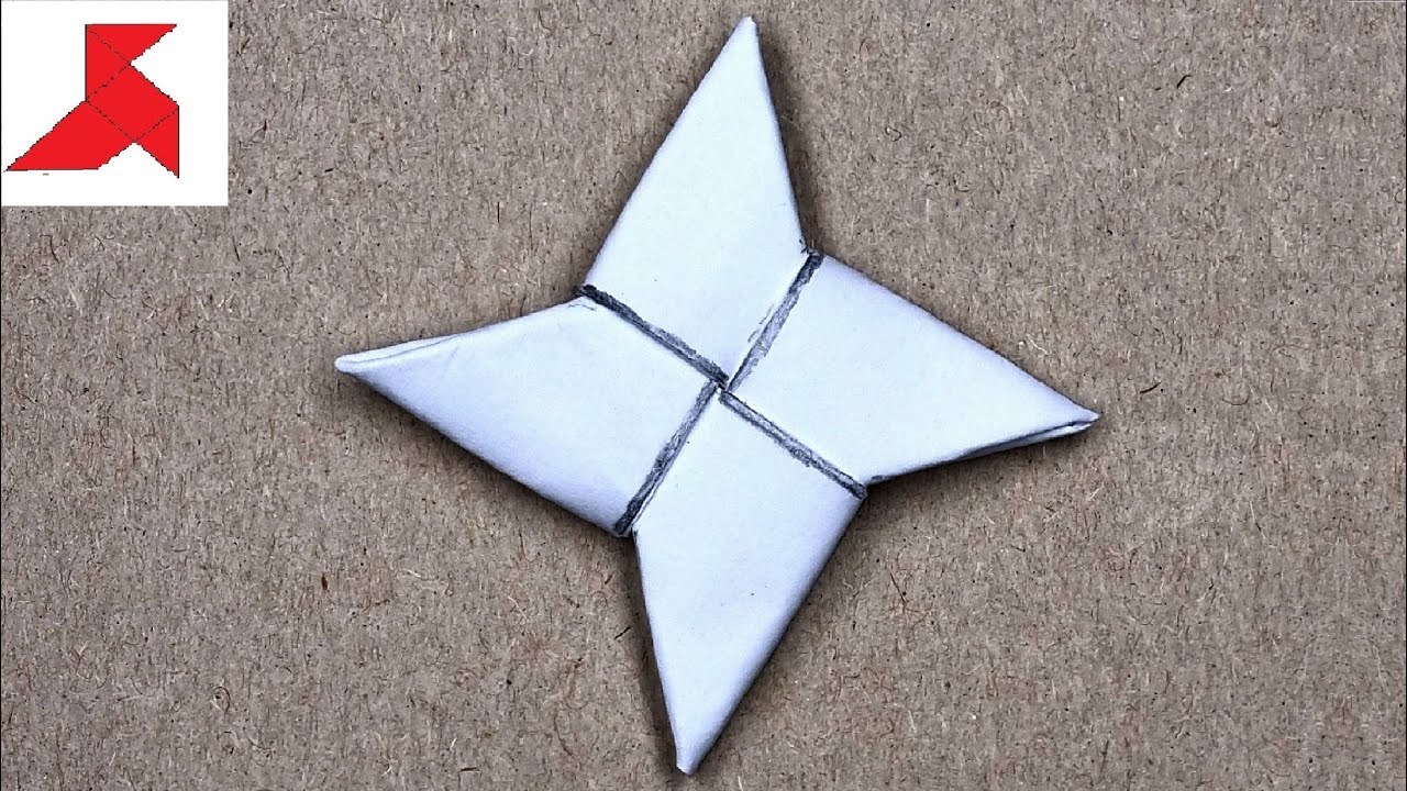 DIY 🥷🏻 Как сделать СЮРИКЕН НИНДЗЯ из ОДНОГО листа бумаги А4