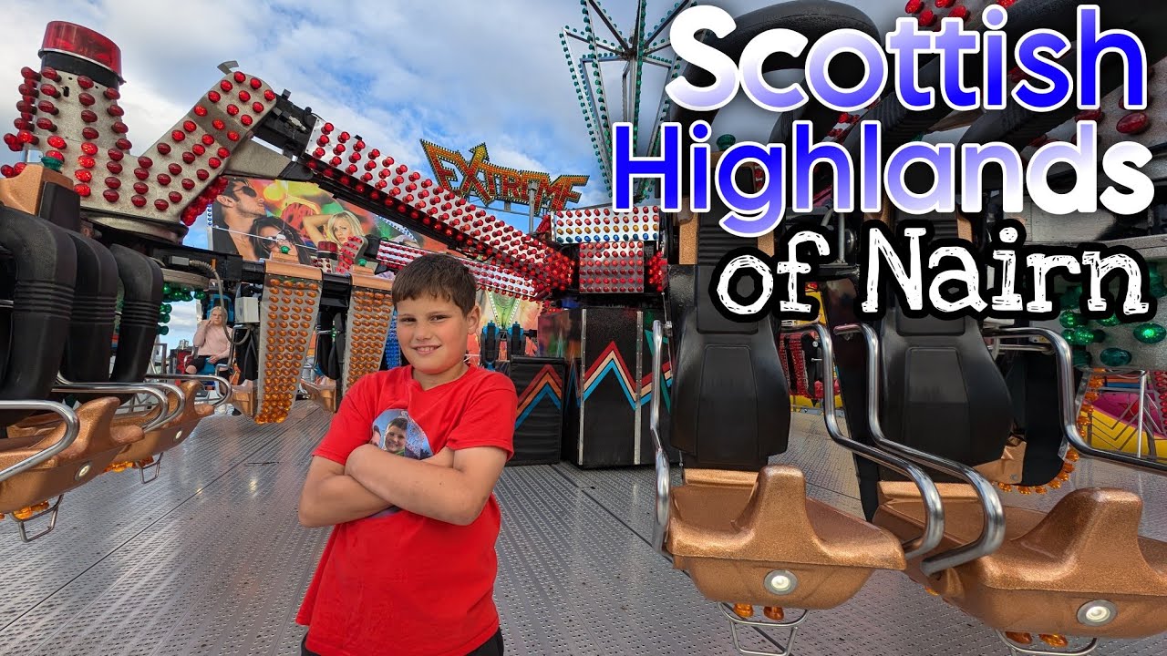 The MOST NORTH We've EVER Been 🏴󠁧󠁢󠁳󠁣󠁴󠁿 | Nairn Highland Games Fairground, Scotland