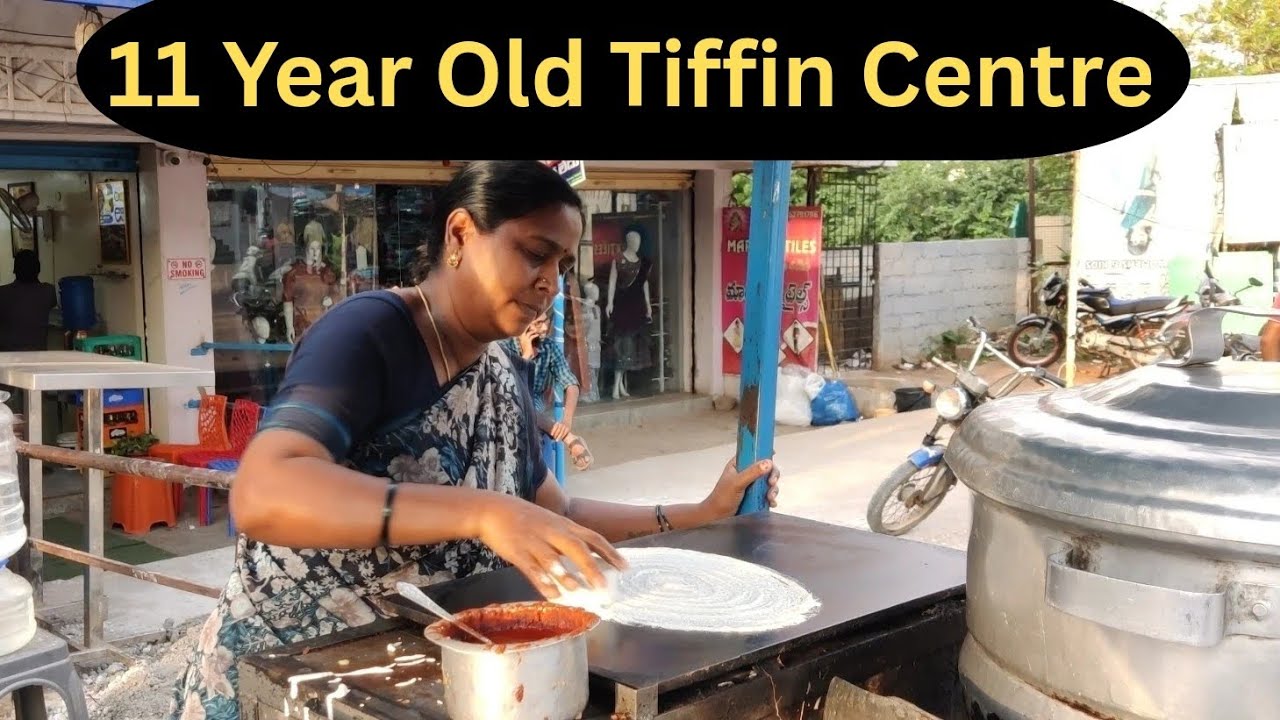 11 Years Old Famous Tiffin Centre in Uppal Hyderabad | Best Dosa & Idly | Street food Hyderabad