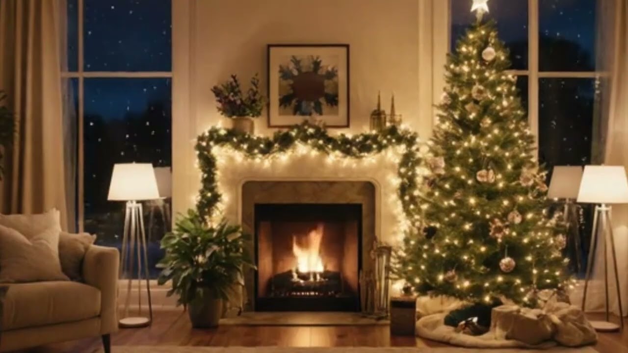 4k Cozy Fireplace🔥-Relaxing Fire Crackling Sound