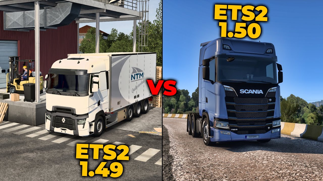 ETS2 1.49 vs ETS2 1.50 | Comparison of all 17 Big Changes
